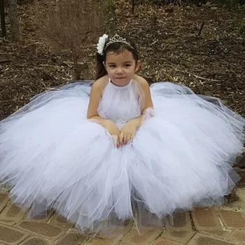 New Flower Girl Dresses White Gray Tutu Dress For Girls Party Bridesmaid Wedding Dress Tulle Fluffy Princess Ball Gown Vestidos
New Flower Girl Dresses White Gray Tutu Dress For Girls Party Bridesmaid Wedding Dress Tulle Fluffy Princess Ball Gown Vestidos