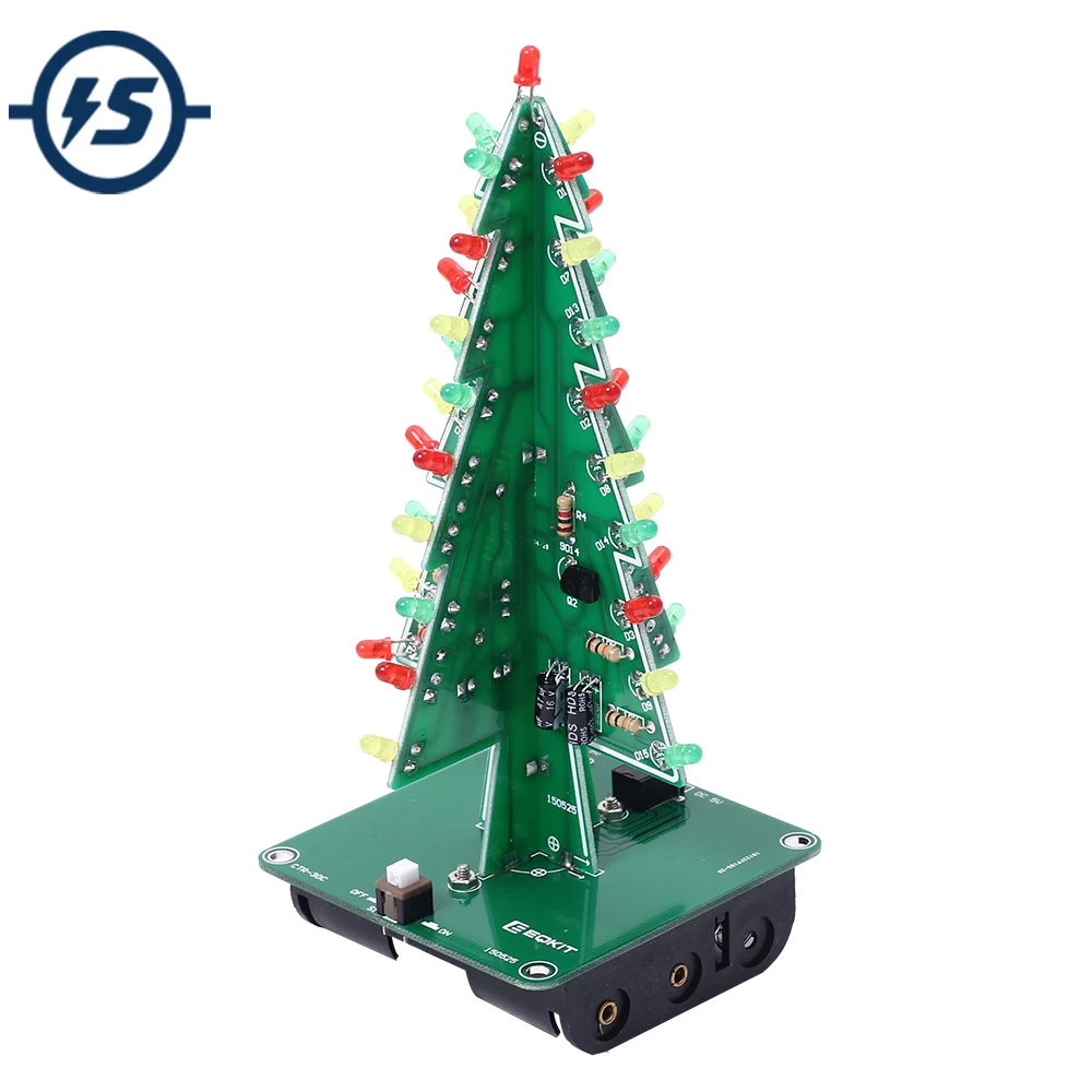 3D Tree LED DIY Kit 3 Colors/Colorful LED Flash Circuit Parts Electronic Fun Suite Gift Christmas Trees LED Kit
3D Tree LED DIY Kit 3 Colors/Colorful LED Flash Circuit Parts Electronic Fun Suite Gift Christmas Trees LED Kit