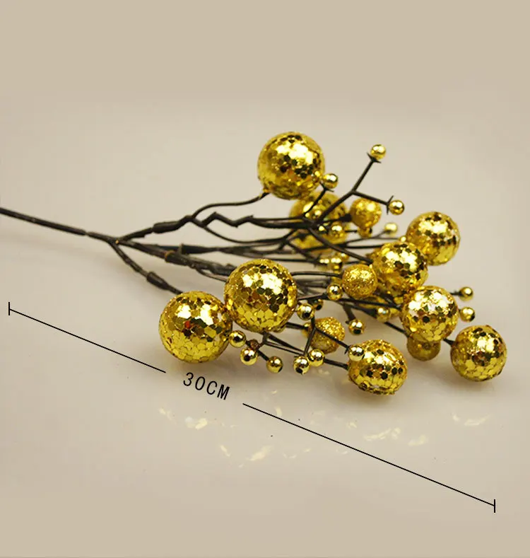 2018 new arrival 30cm berry branch Christmas tree decorations berries berry fruit Christmas flower golden red silver berries
2018 new arrival 30cm berry branch Christmas tree decorations berries berry fruit Christmas flower golden red silver berries