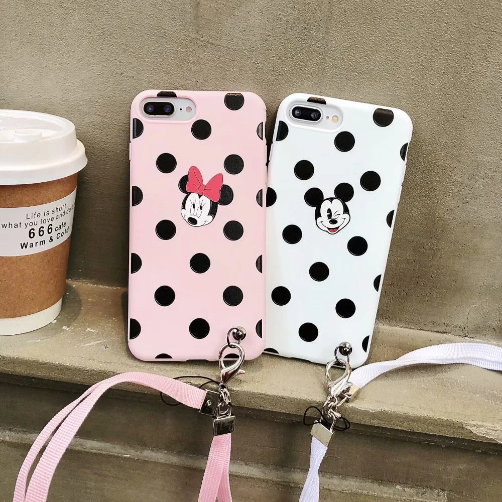ORYKSZ For iPhone 7 8 Plus Mickey Patterned Phone Hang Rope Cases For iPhone X 8 7 7plus 6 6S Plus Soft TPU Silicone Back Cover
ORYKSZ For iPhone 7 8 Plus Mickey Patterned Phone Hang Rope Cases For iPhone X 8 7 7plus 6 6S Plus Soft TPU Silicone Back Cover