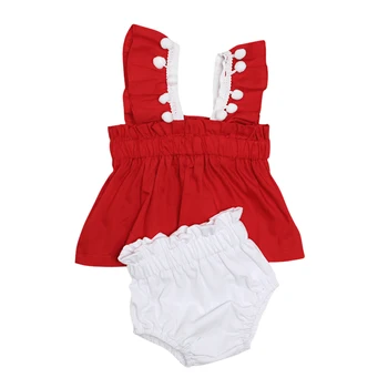 2Pcs Infant Kids Baby Girls Red Tops T-shirts+PP Pants Shorts Summer Sleeveless Outfits Clothes Cute Baby Girls Clothing
2Pcs Infant Kids Baby Girls Red Tops T-shirts+PP Pants Shorts Summer Sleeveless Outfits Clothes Cute Baby Girls Clothing