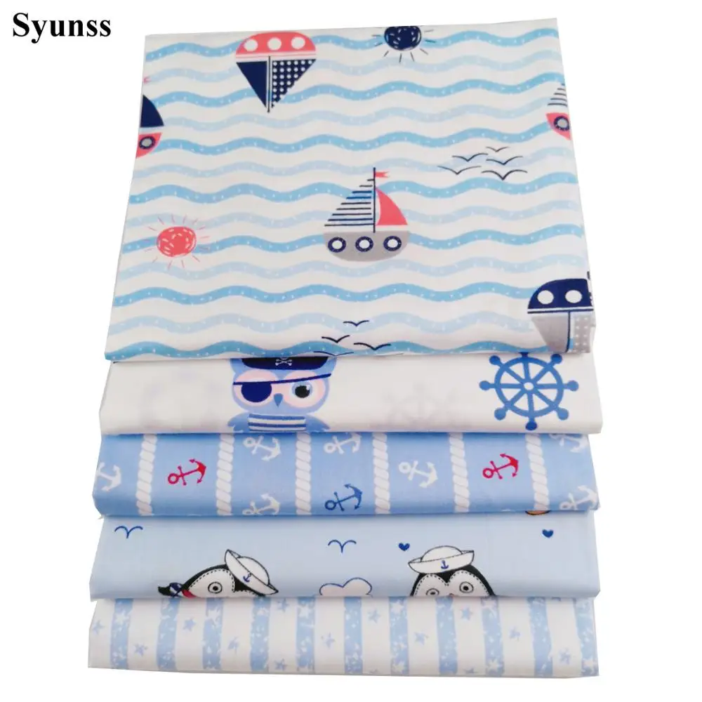 Syunss Diy Patchwork Cloth For Quilting Baby Cribs Cushions Dress Sewing Tissus Blue Cartoon Owl Star Print Cotton Fabric Tecido
Syunss Diy Patchwork Cloth For Quilting Baby Cribs Cushions Dress Sewing Tissus Blue Cartoon Owl Star Print Cotton Fabric Tecido