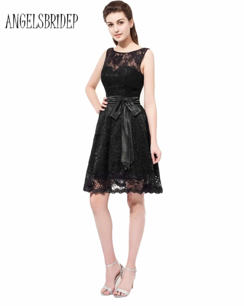 ANGELSBRIDEP Lace A Line Knee Length Black Cocktail Dresses 2018 Scoop Neck Vestido De Festa Party Dresses Cocktail Party Gown
ANGELSBRIDEP Lace A Line Knee Length Black Cocktail Dresses 2018 Scoop Neck Vestido De Festa Party Dresses Cocktail Party Gown