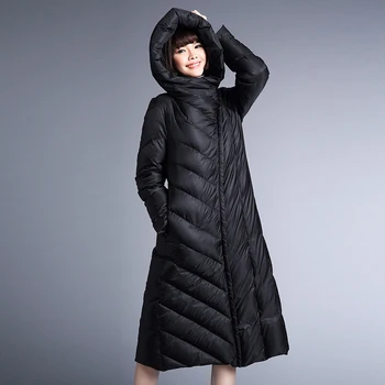 YNZZU Snow Winter Down Jacket Women Coat Anorak 90% White Duck Down Long Hooded Black Zipper Loose Jacket YO171
YNZZU Snow Winter Down Jacket Women Coat Anorak 90% White Duck Down Long Hooded Black Zipper Loose Jacket YO171