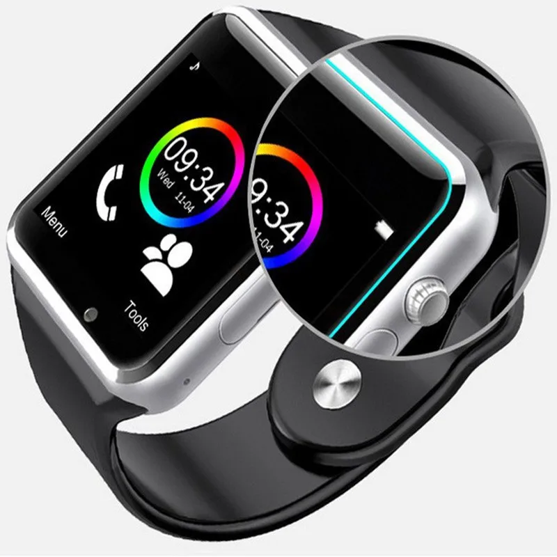 Наручные часы с Bluetooth умные для мужчин и женщин спортивный шагомер SIM камерой Android