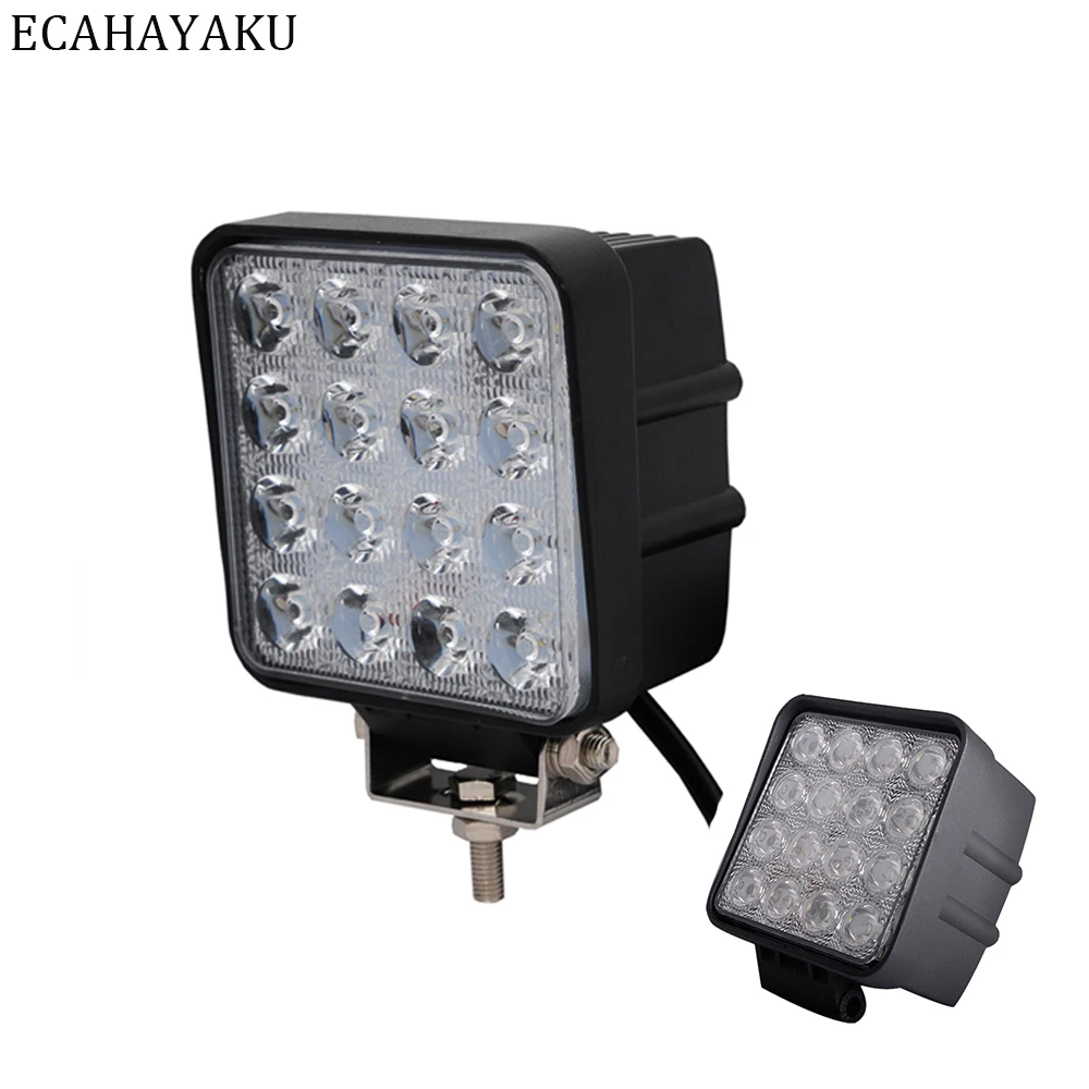 ECAHAYAKU 2pcs 48W 4 inch LED Work Light bar spot Flood Driving fog Lamp for Car Truck Trailer ATV SUV Off-road Boat 12V 24V 4x4
ECAHAYAKU 2pcs 48W 4 inch LED Work Light bar spot Flood Driving fog Lamp for Car Truck Trailer ATV SUV Off-road Boat 12V 24V 4x4