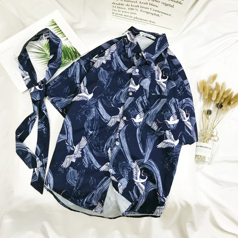 Fashion Shirt Hawaii Short Sleeve Shirts Men Women Summer Harujuku Casual Printed Shirt Beach Resort Party Japanese Streetwear
Fashion Shirt Hawaii Short Sleeve Shirts Men Women Summer Harujuku Casual Printed Shirt Beach Resort Party Japanese Streetwear