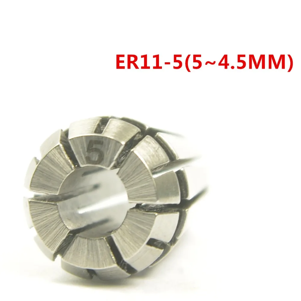 ER11 High Precision Spring Collet 5~4.5MM Accuracy 0.015MM/0.0006'' for CNC Chuck Milling Lathe Grinding Parts 65Mn
ER11 High Precision Spring Collet 5~4.5MM Accuracy 0.015MM/0.0006'' for CNC Chuck Milling Lathe Grinding Parts 65Mn