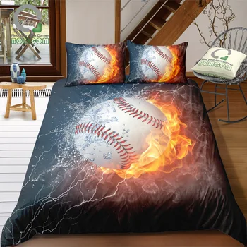 Bomcom 3D Digital Printing Bedding Set Baseball with Flame Water Lighting on Black Background Duvet Cover Set 100% Microfiber
Bomcom 3D Digital Printing Bedding Set Baseball with Flame Water Lighting on Black Background Duvet Cover Set 100% Microfiber