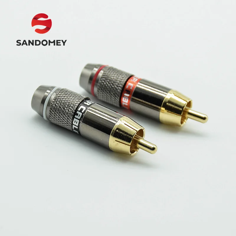 2pcs RCA Male banana Plug High Quality Gold Plated RCA Jack Wire Connector Speaker Phono Plug Audio Adapter 1 Pair Red+Black
2pcs RCA Male banana Plug High Quality Gold Plated RCA Jack Wire Connector Speaker Phono Plug Audio Adapter 1 Pair Red+Black