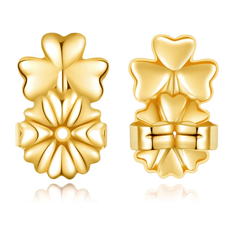 Ms Betti heart clover crown earring listers back set15