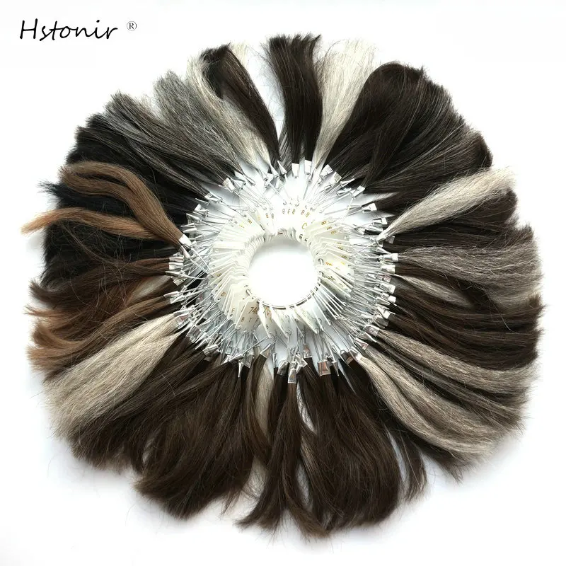 Hstonir новое изображение Человеческие волосы remy Цвет кольцо для мужчин система