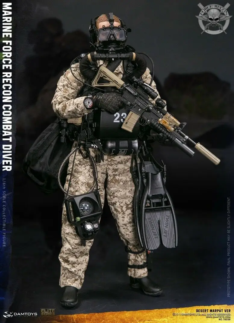 DAMTOYS DAM 1/6 78056 USMC MARINE FORCE RECON COMBAT DIVER DESERT MARPAT VER 12inch Collectible Action Figures
DAMTOYS DAM 1/6 78056 USMC MARINE FORCE RECON COMBAT DIVER DESERT MARPAT VER 12inch Collectible Action Figures