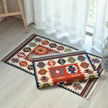 Hand-woven carpet for bedside tapestry of family KILIM bedroom, tea table, living room, study
Hand-woven carpet for bedside tapestry of family KILIM bedroom, tea table, living room, study