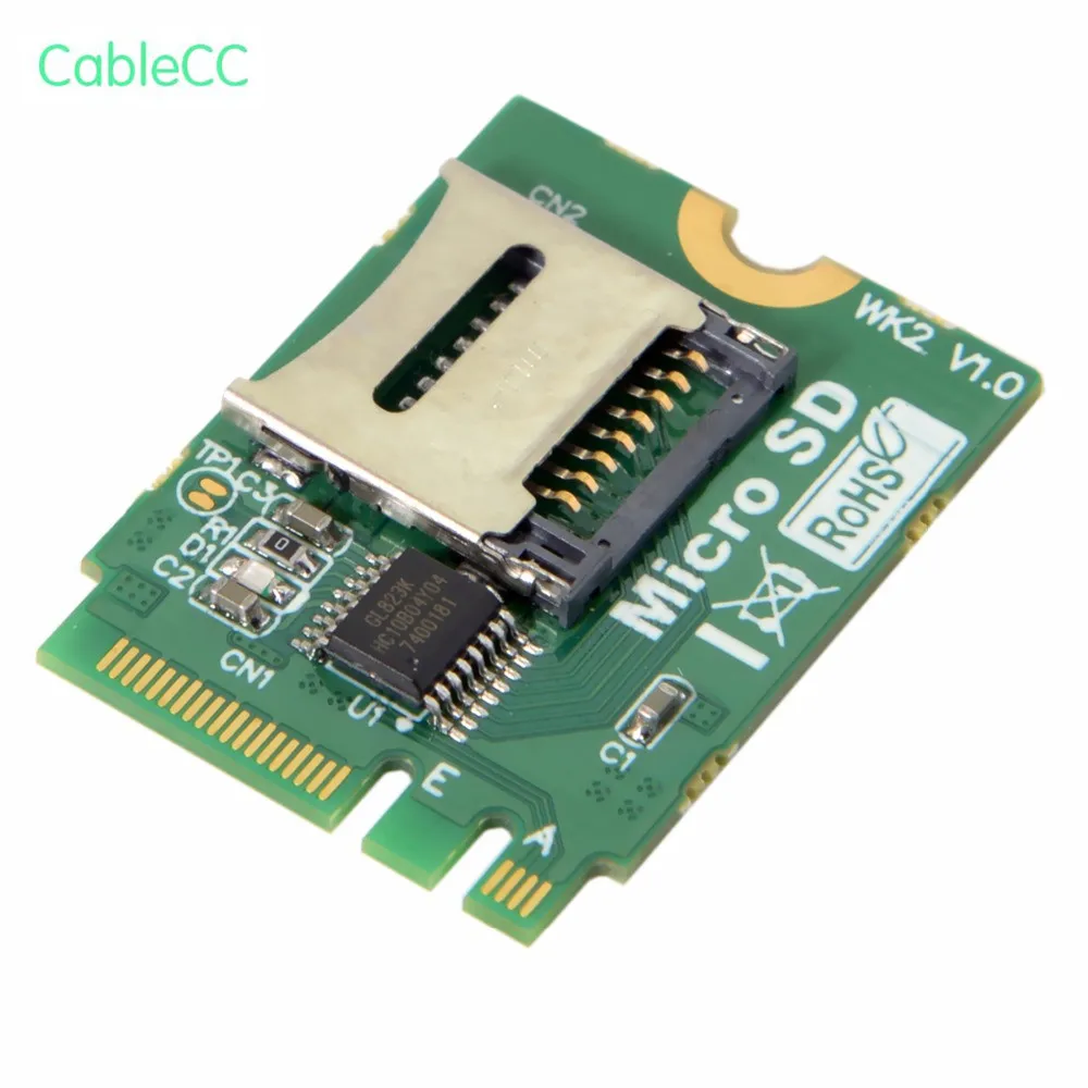 1pcs/M2 NGFF key A.E WIFI Slot To Micro SD SDHC SDXC TF card Rearder T-Flash Card M.2 A+E Card Adapter Kit
1pcs/M2 NGFF key A.E WIFI Slot To Micro SD SDHC SDXC TF card Rearder T-Flash Card M.2 A+E Card Adapter Kit