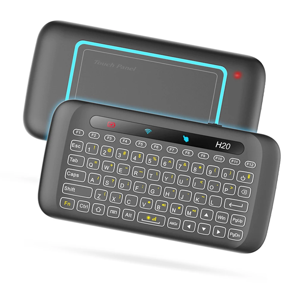 H20 2.4GHz Wireless Mini Keyboard Backlight multi-touch touchpad Air mouse With 280mAh Battery Long Standy for PC Smart TV Box
H20 2.4GHz Wireless Mini Keyboard Backlight multi-touch touchpad Air mouse With 280mAh Battery Long Standy for PC Smart TV Box