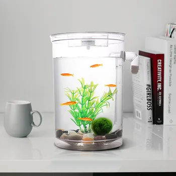 Easy to Change Water Plastic Betta Fish Mini Fish Tank Decoration Bowl Rack Fishbowls With light Desktop Aquarium decoration
Easy to Change Water Plastic Betta Fish Mini Fish Tank Decoration Bowl Rack Fishbowls With light Desktop Aquarium decoration