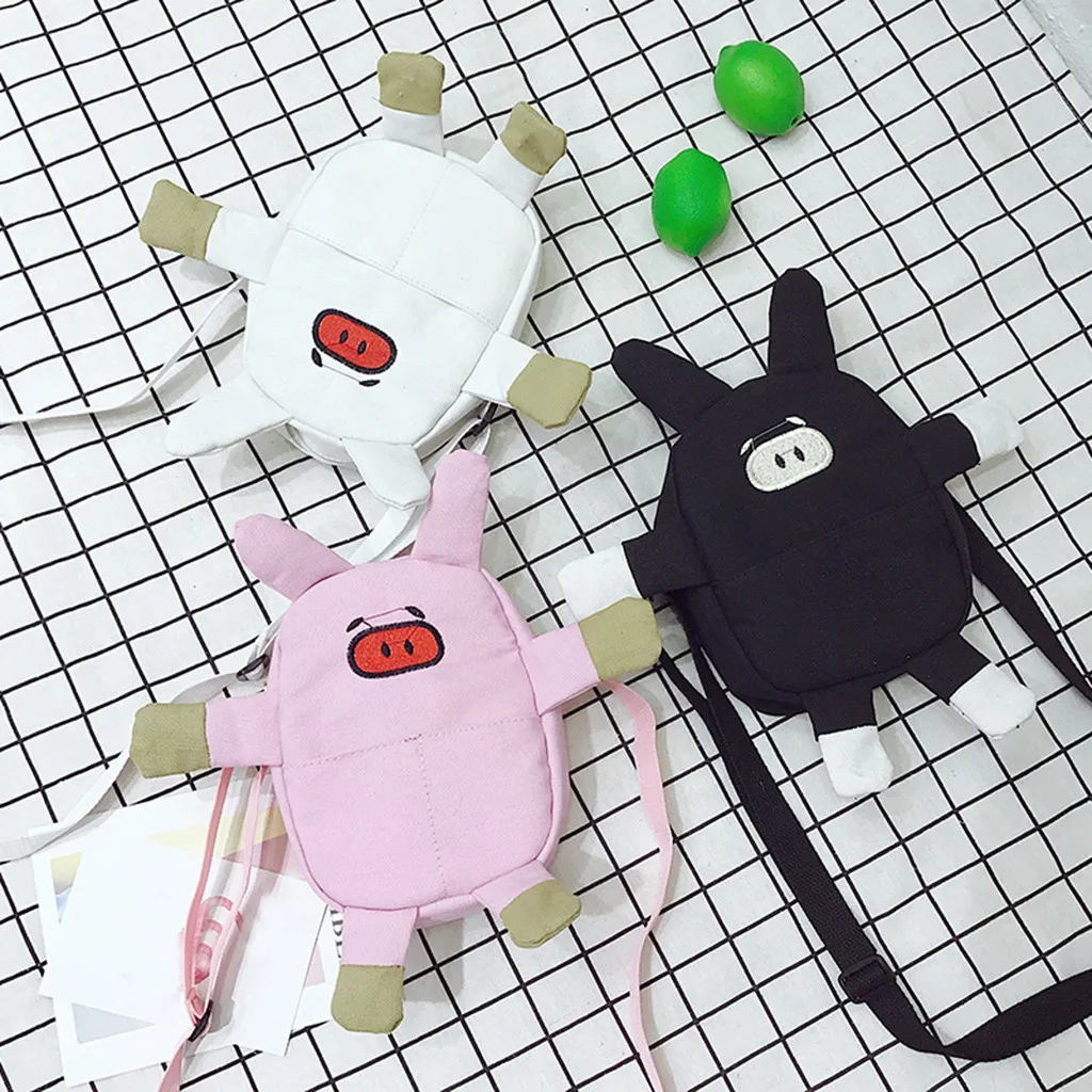 2019 New Korean Version The Small Square Women Fashion Girls Solid Color Cute Canvas Cute Cartoon Pig Shoulder Messenger Bags
2019 New Korean Version The Small Square Women Fashion Girls Solid Color Cute Canvas Cute Cartoon Pig Shoulder Messenger Bags