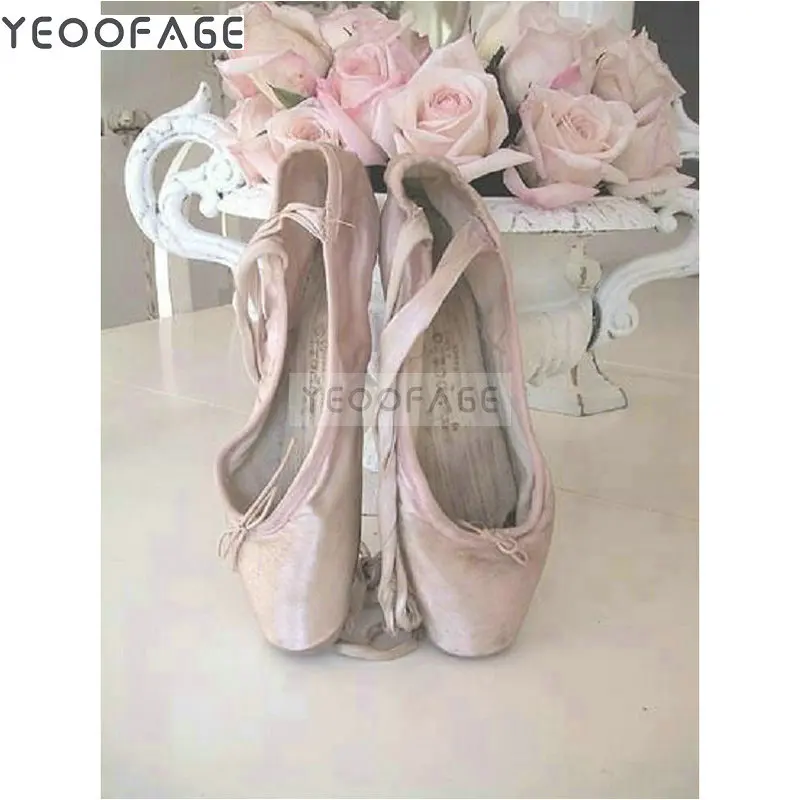 DIY 5D Diamond Embroidery ballet shoes Diamond Painting Cross Stitch Kits Rose Full square drill Resin Mosaic Home Decoration
DIY 5D Diamond Embroidery ballet shoes Diamond Painting Cross Stitch Kits Rose Full square drill Resin Mosaic Home Decoration