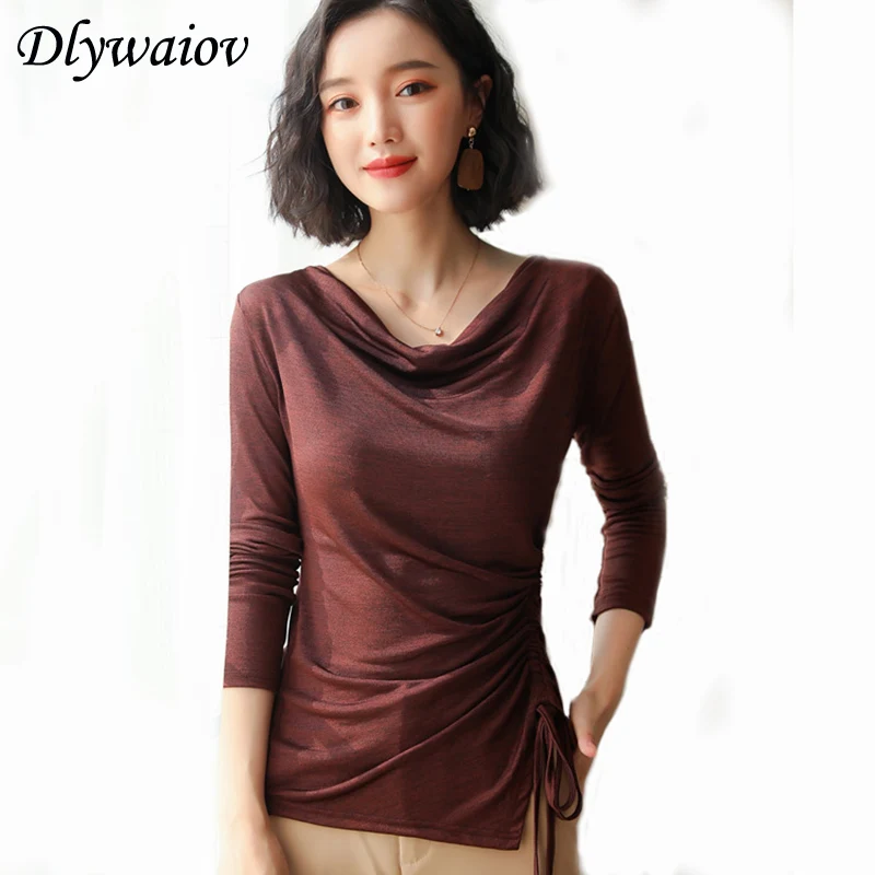 Gold Velour O Neck Shirts Fashion Temperament Women Large Size Female Soft Drawstring Solid Color New Korean Bottoming Tops
Gold Velour O Neck Shirts Fashion Temperament Women Large Size Female Soft Drawstring Solid Color New Korean Bottoming Tops