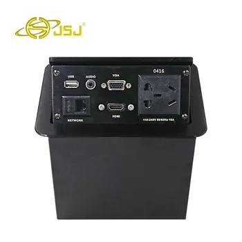 JSJ Multifunction Pneumatic Pusher Desktop Sockets Aluminum USB + VGA + HDMI Power Junction Box
JSJ Multifunction Pneumatic Pusher Desktop Sockets Aluminum USB + VGA + HDMI Power Junction Box