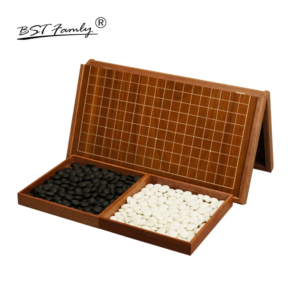 BSTFAMLY Go Chess 19 Road 361 Pcs/Set Chessman Diameter 2.2cm Wood Foldable Chessboard and Jar Chinese Old Game of Go Weiqi G15
BSTFAMLY Go Chess 19 Road 361 Pcs/Set Chessman Diameter 2.2cm Wood Foldable Chessboard and Jar Chinese Old Game of Go Weiqi G15
