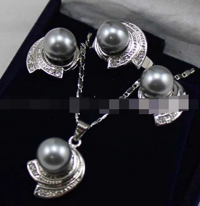 Miss charm Jew.542 Fashion Jewelry Shell Pearl Earrings Ring Pendant Necklace Set
Miss charm Jew.542 Fashion Jewelry Shell Pearl Earrings Ring Pendant Necklace Set