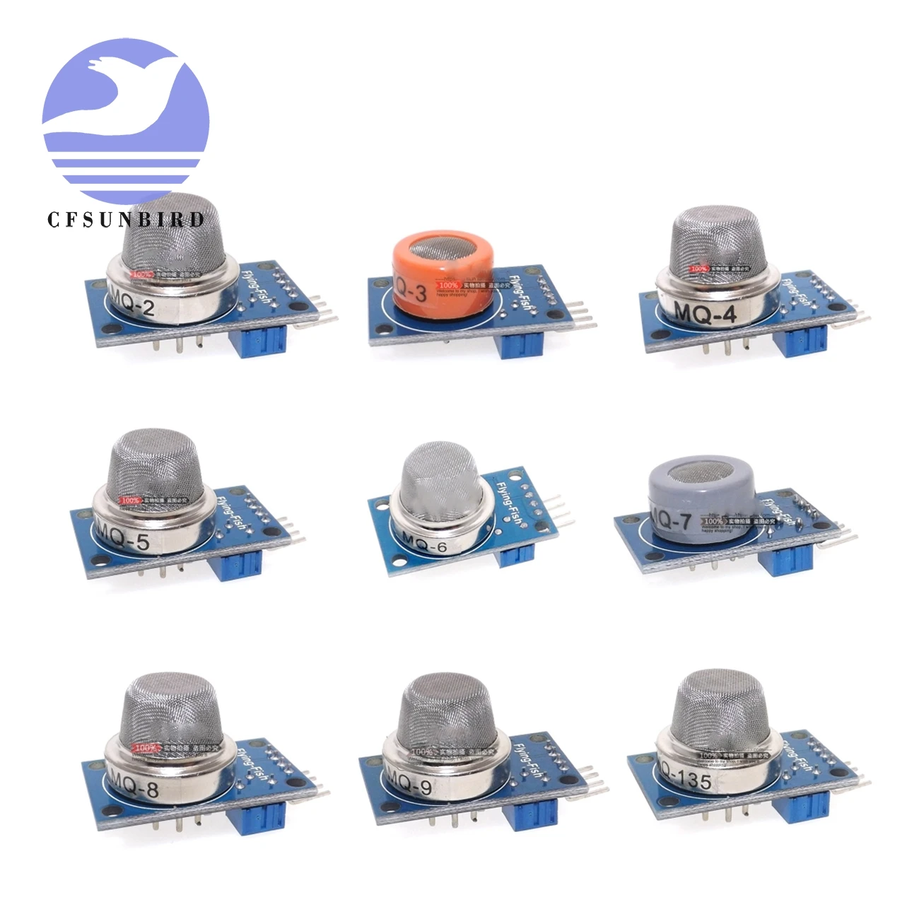 MQ-2 MQ-3 MQ-4 MQ-5 MQ-6 MQ-7 MQ-8 MQ-9 MQ-135 Detection Smoke methane liquefied Gas Sensor Module for Arduino Starter DIY Kit
MQ-2 MQ-3 MQ-4 MQ-5 MQ-6 MQ-7 MQ-8 MQ-9 MQ-135 Detection Smoke methane liquefied Gas Sensor Module for Arduino Starter DIY Kit
