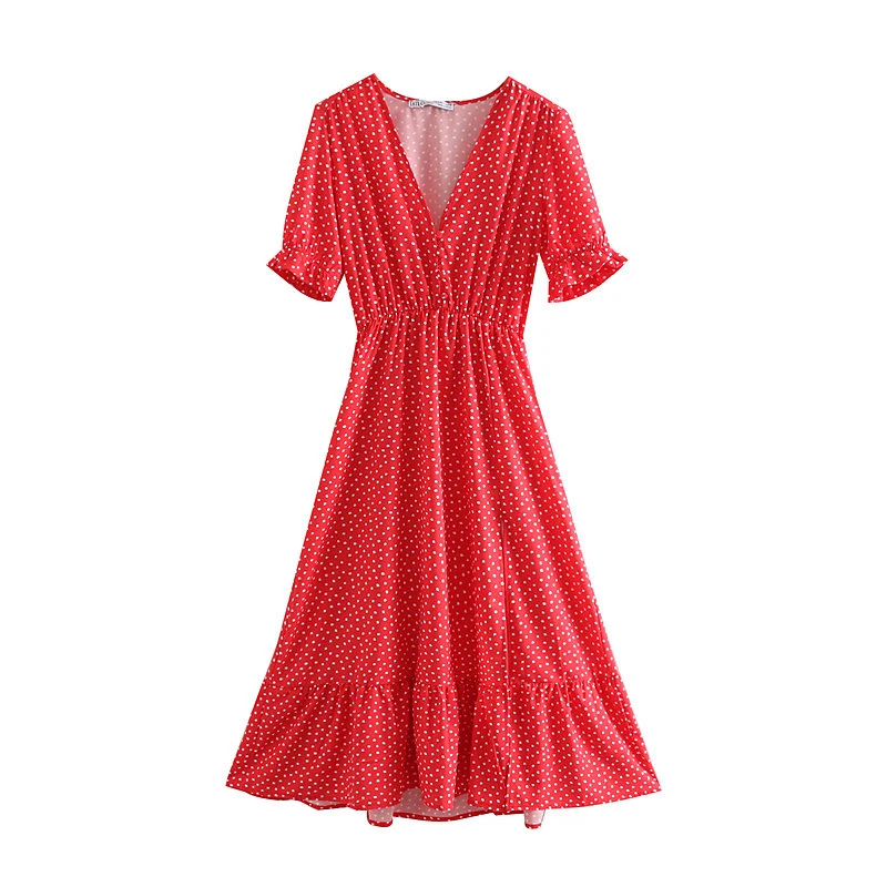 Summer dreess 2019 sexy v neck polka dot midi dress women casual elegant beach office dress korean boho vestidos 2019
Summer dreess 2019 sexy v neck polka dot midi dress women casual elegant beach office dress korean boho vestidos 2019
