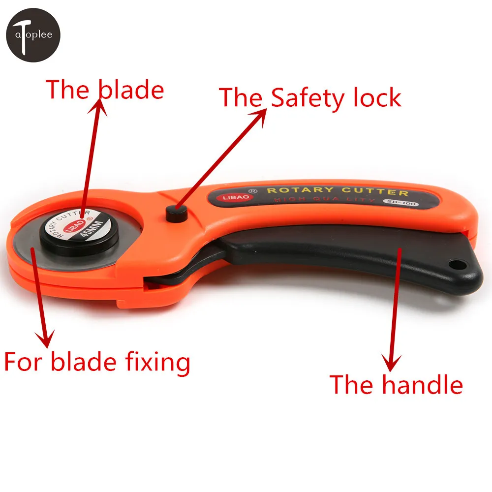 1PCS 45mm RB45 Round Wheel Knife Rotary Cutter Tools Rolling Razor Blade For Cutting Cloth Fabric Paper Leather
1PCS 45mm RB45 Round Wheel Knife Rotary Cutter Tools Rolling Razor Blade For Cutting Cloth Fabric Paper Leather