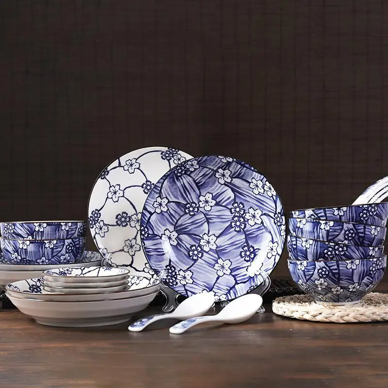 22Pcs/Set Round Shape Sakura Pattern Ceramic Tableware Dinnerware Set for Kitchen Dining Room
22Pcs/Set Round Shape Sakura Pattern Ceramic Tableware Dinnerware Set for Kitchen Dining Room