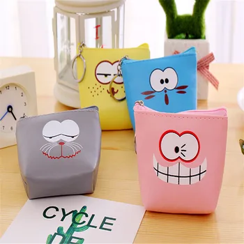 Women's coin purse cartoon keychain mini coin purse funny expression PU leather student wallet little girl purses LQ041
Women's coin purse cartoon keychain mini coin purse funny expression PU leather student wallet little girl purses LQ041