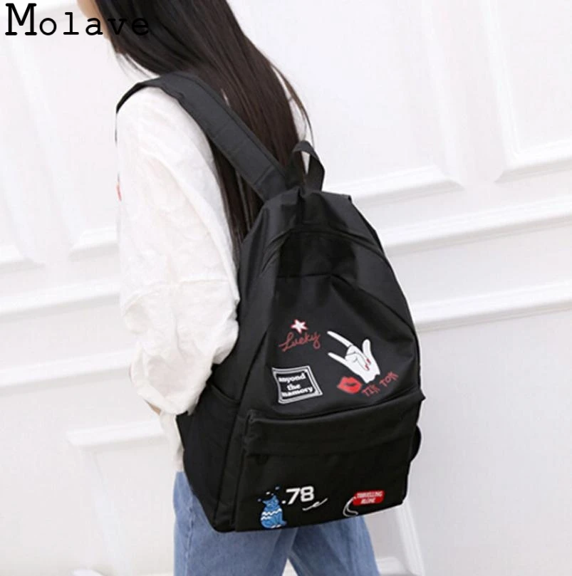 MOLAVE Backpack Women Girls Preppy Letter Print Shoulder Bookbags School Travel Backpack Bag mochilas mujer 4.sep.26
MOLAVE Backpack Women Girls Preppy Letter Print Shoulder Bookbags School Travel Backpack Bag mochilas mujer 4.sep.26