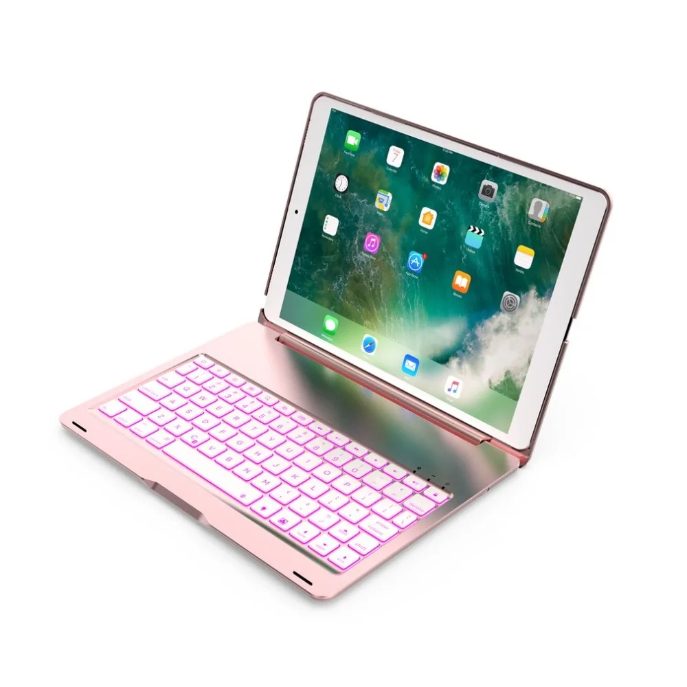 

Backlit Wireless Bluetooth Keyboard Aluminium Smart Keypad Cover Case for iPad Pro 10.5 Tablet Alloy Fingerboard High Quality