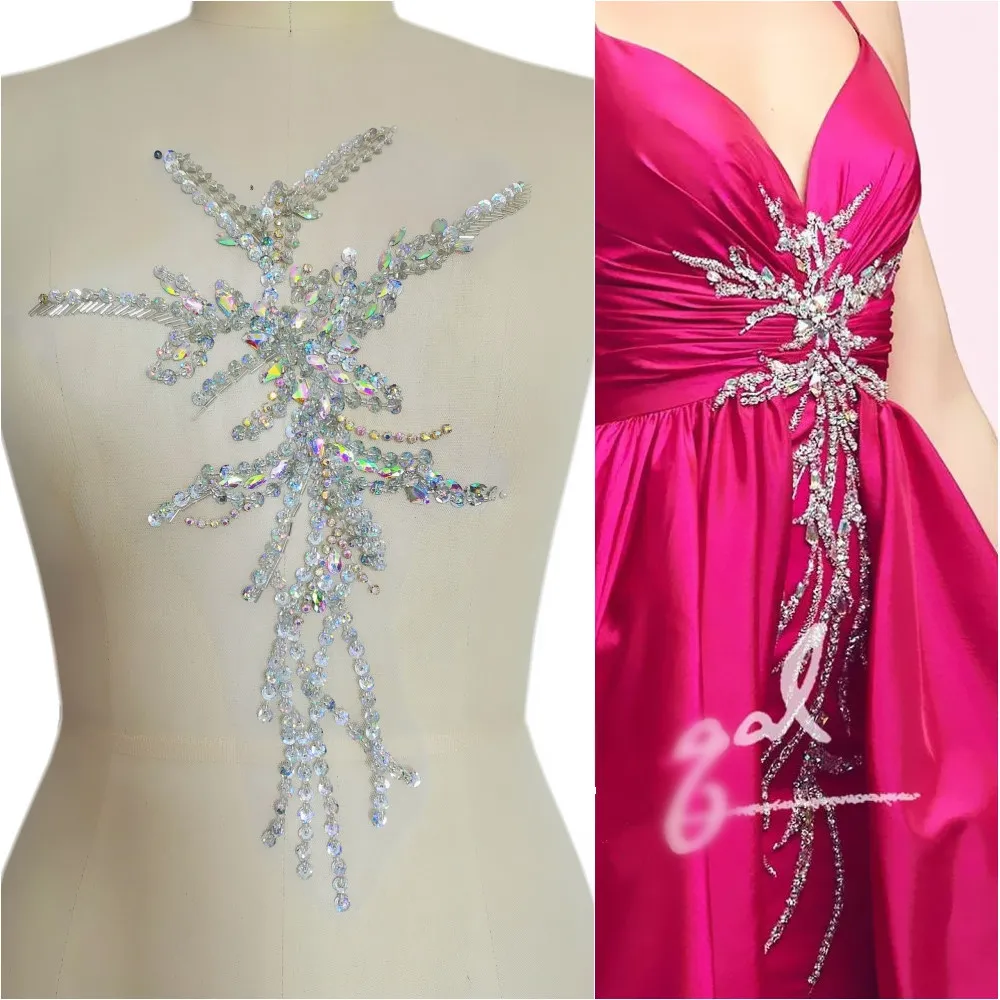 Handmade Friendly Beaded AB Sew on Rhinestone Crystals Stones Clothes Costumes Patch Patches Appliques Sewing For AB Wedding Diy
Handmade Friendly Beaded AB Sew on Rhinestone Crystals Stones Clothes Costumes Patch Patches Appliques Sewing For AB Wedding Diy
