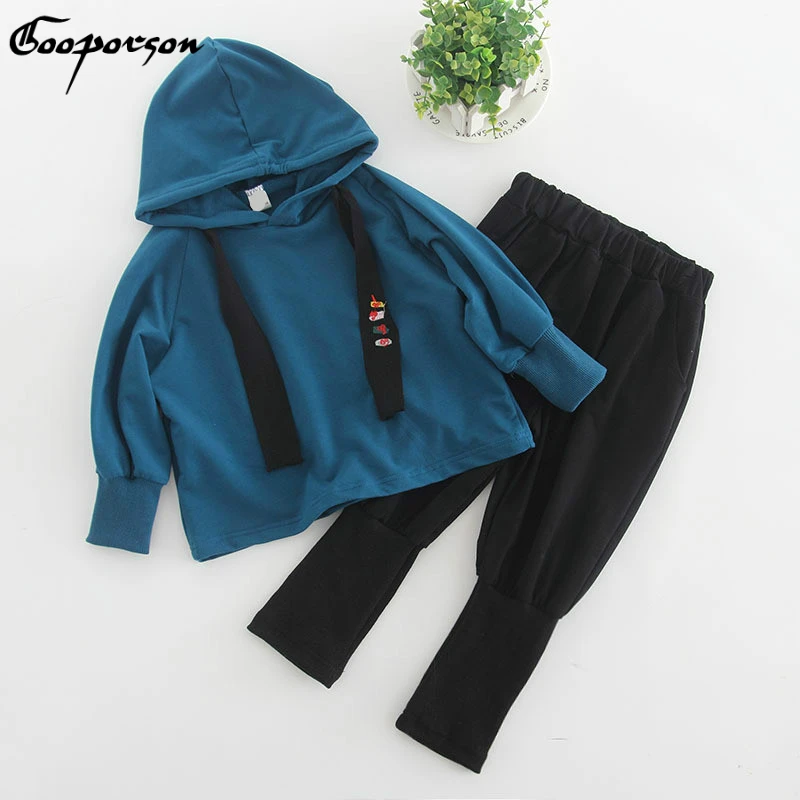 Kids Tracksuit Long Sleeve Spring Girl's Sport Suit Children Clothes Set Cotton Solid Hooded Shirt with Pants 2 Pcs Clothing Set
Kids Tracksuit Long Sleeve Spring Girl's Sport Suit Children Clothes Set Cotton Solid Hooded Shirt with Pants 2 Pcs Clothing Set