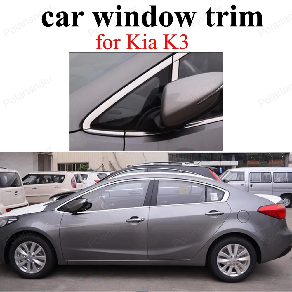 Stainless Steel Window Trim Car Styling Decoration Strips Accessories For K-ia K3
Stainless Steel Window Trim Car Styling Decoration Strips Accessories For K-ia K3