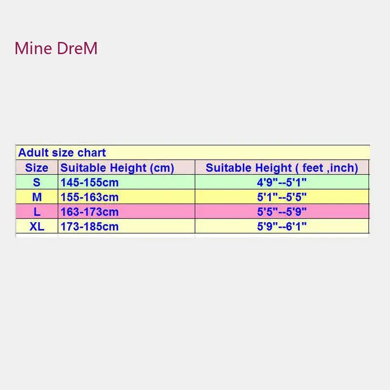 Hello Kitty Size Chart