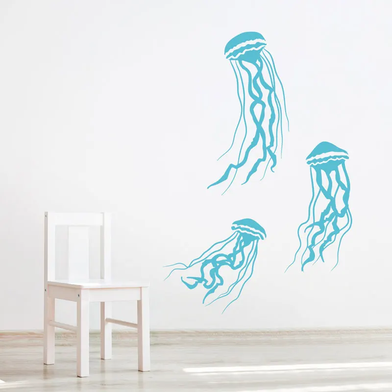 Set Of 3 Jellyfish Wall Vinyl Sticker Under Sea Animal Jellyfish Decal For Bathroom Cute Marine Living Creature Waterproof Y26
Set Of 3 Jellyfish Wall Vinyl Sticker Under Sea Animal Jellyfish Decal For Bathroom Cute Marine Living Creature Waterproof Y26