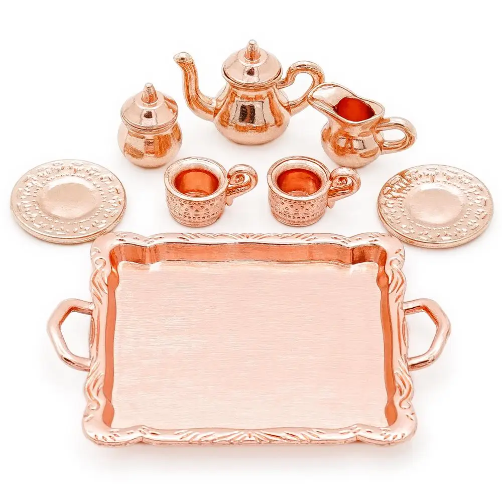 Odoria 1:12 Miniature Tea Cups Set 8PCS Copper Coffee Set Tableware Kit Dollhouse Kitchenware Accessories
Odoria 1:12 Miniature Tea Cups Set 8PCS Copper Coffee Set Tableware Kit Dollhouse Kitchenware Accessories
