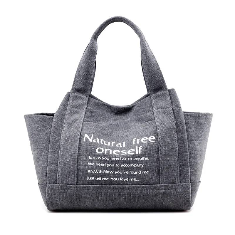 New Literature and Art Fresh Canvas Bag Nusen Single Shoulder Leisure Fashion Baitaoto Letter Handbag
New Literature and Art Fresh Canvas Bag Nusen Single Shoulder Leisure Fashion Baitaoto Letter Handbag