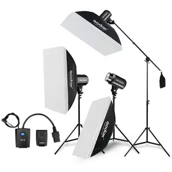 Godox E300 Strobe Studio Flash Light Kit 900W - Photographic Lighting - Strobes, Light Stands, Triggers, Soft Box,Boom Arm
Godox E300 Strobe Studio Flash Light Kit 900W - Photographic Lighting - Strobes, Light Stands, Triggers, Soft Box,Boom Arm