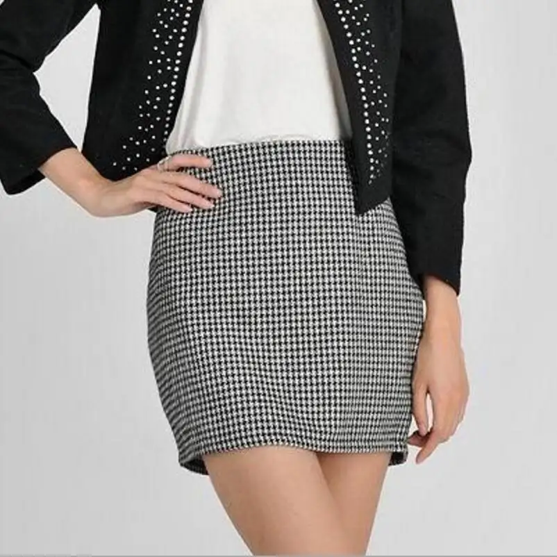 New Spring Autumn Winter Women Skirt Casual Slim High Waist Short Skirt Elegant Houndstooth Straight Skirt Skirts Women LY66
New Spring Autumn Winter Women Skirt Casual Slim High Waist Short Skirt Elegant Houndstooth Straight Skirt Skirts Women LY66