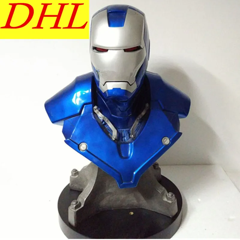 

Avengers Iron Man Bust 1:1 MK3 With LED Light PVC Action Figure Superhero Tony Stark Collectible Model Toy L1650