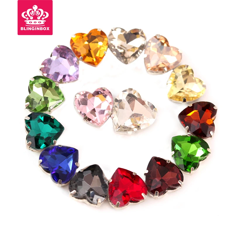 Colorful Heart Shape Sew On Claw Rhinestones Flatback Glass Crystal Sewing On Rhinestones For Clothes Decorations Y1176
Colorful Heart Shape Sew On Claw Rhinestones Flatback Glass Crystal Sewing On Rhinestones For Clothes Decorations Y1176