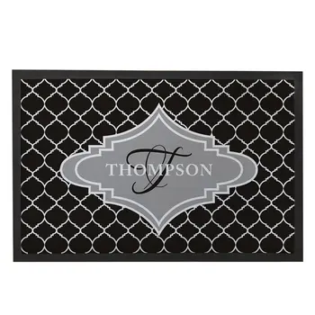 Custom Funny Front Doormats Personalized Quatrefoil Black White Grey Indoor Outdoor Floor Mat for Home Welcome
Custom Funny Front Doormats Personalized Quatrefoil Black White Grey Indoor Outdoor Floor Mat for Home Welcome