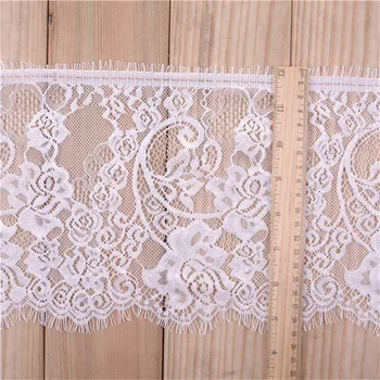 3Yards/ lot Eyelash Lace Fabric 16cm DIY Decorative High Quality Soft Off Nylon Eyelash Lace Trim Wedding Dress Fabric
3Yards/ lot Eyelash Lace Fabric 16cm DIY Decorative High Quality Soft Off Nylon Eyelash Lace Trim Wedding Dress Fabric