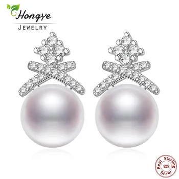 Hongye AAAA High Quality Pearl Earrings Cultured Freshwater Pearls with 925 Sterling Silver for Women Party Wedding Jewelry Gift
Hongye AAAA High Quality Pearl Earrings Cultured Freshwater Pearls with 925 Sterling Silver for Women Party Wedding Jewelry Gift