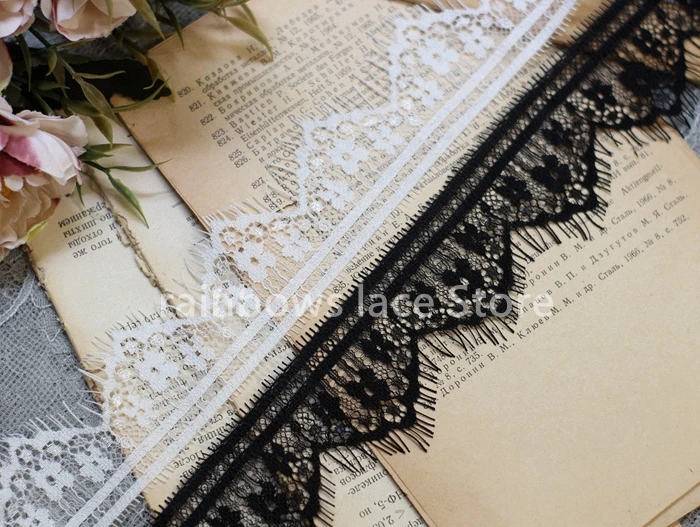 6 meters /lot 4.5 cm wide Eyelash Lace Fabric DIY Decorative High Quality Soft Off White NylonTrim Wedding handmad etextiles
6 meters /lot 4.5 cm wide Eyelash Lace Fabric DIY Decorative High Quality Soft Off White NylonTrim Wedding handmad etextiles