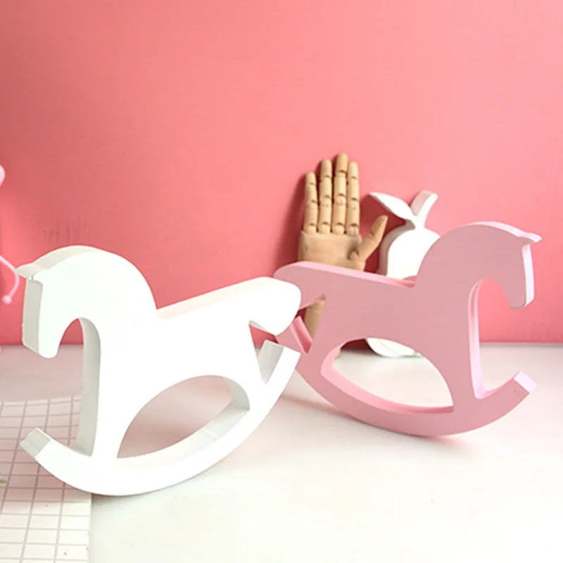 1pc White Wooden Rocking Horse Balance Home Decor Kids Toys Wood Crafts Small Horse Hand Carved Gifts Children's Room Decoration
1pc White Wooden Rocking Horse Balance Home Decor Kids Toys Wood Crafts Small Horse Hand Carved Gifts Children's Room Decoration